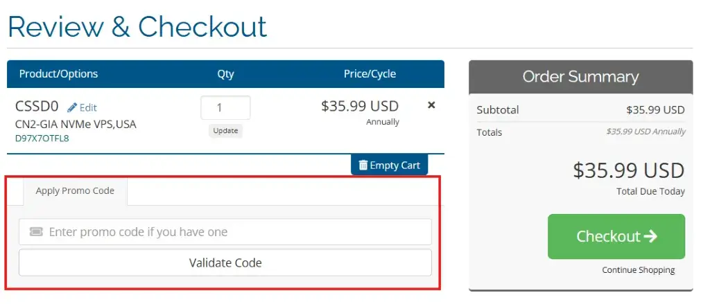 购物车页面,Apply Promo Code输入区域